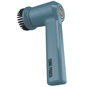 SonicPower Electric Spin Scrubber, Handheld & Ergonomic, IPx7 Waterproofing, 4 Multi-Purpose Attachments Included, Long Lasting Rechargeable Battery, Steel Blue