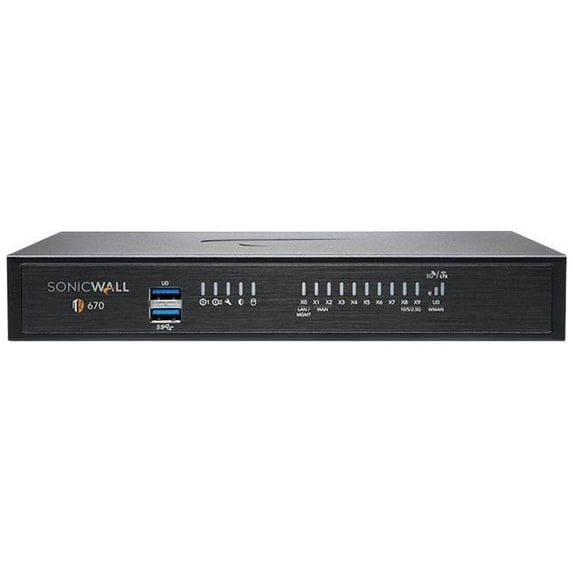 SonicWall 02-SSC-5858 TZ670 with 8x5 Support (1 Year)