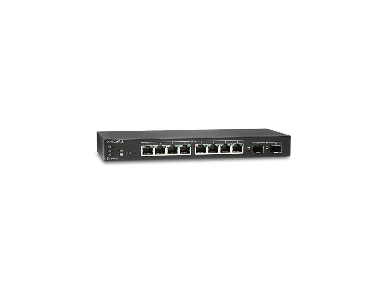 SonicWall 8Port Switch with 2 SFP Ports 3YR Dynamic Support