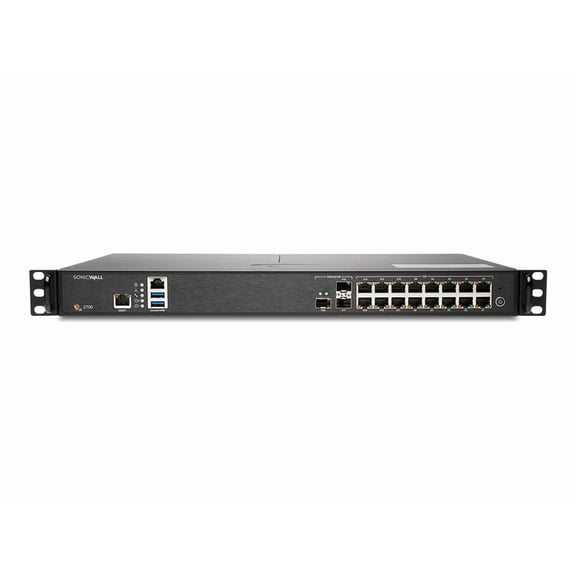 SonicWall NSa 2700 Network Security/Firewall Appliance - Intrusion Prevention - 16 Port - 10 Gigabit Ethernet, Gigabit Ethernet - 5.20 Gbit/s Firewall Throughput - DES, 3DES, AES (128-bit), AES (19...