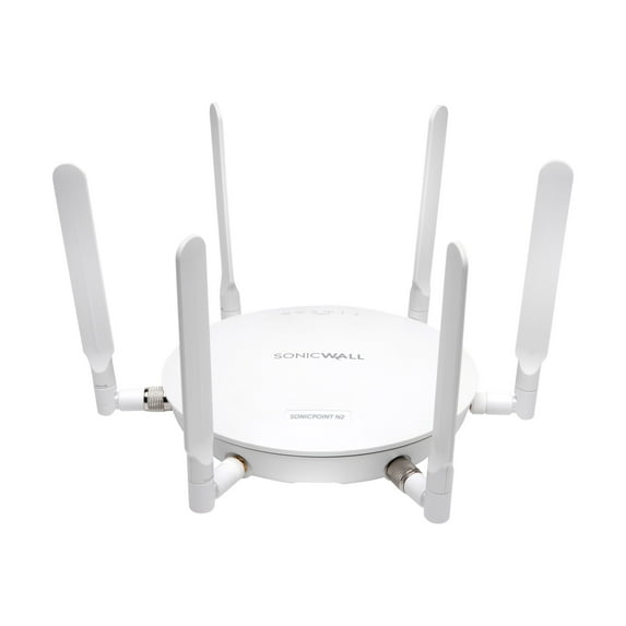 SonicWall SonicPoint N2 - Wireless access point - with 1 year Dynamic Support 24X7 - Wi-Fi - 2.4 GHz, 5 GHz - with SonicWALL 802.3at Gigabit PoE Injector