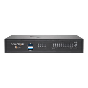 SonicWall TZ470 Network Security/Firewall Appliance - Intrusion Prevention - 8 Port - 2.5 Gigabit Ethernet, Gigabit Ethernet - 3.50 Gbit/s Firewall Throughput - DES, 3DES, MD5, SHA-1, AES (128-bit)...