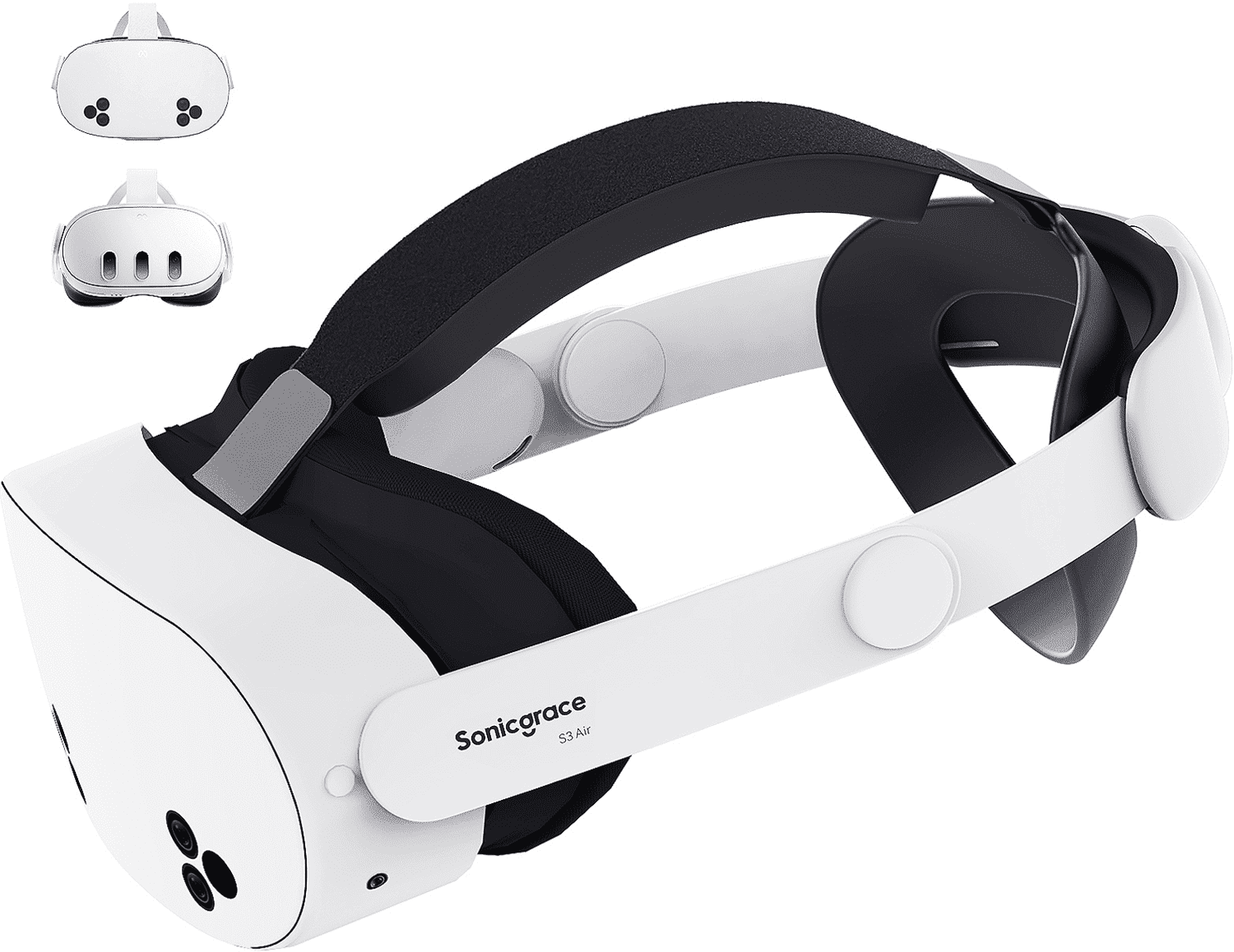  Quest 3s 128GB + Sonicgrace S3ストラップ Sonicgrace S3 Air Comfort Head Strap, Durable Adjustable Design