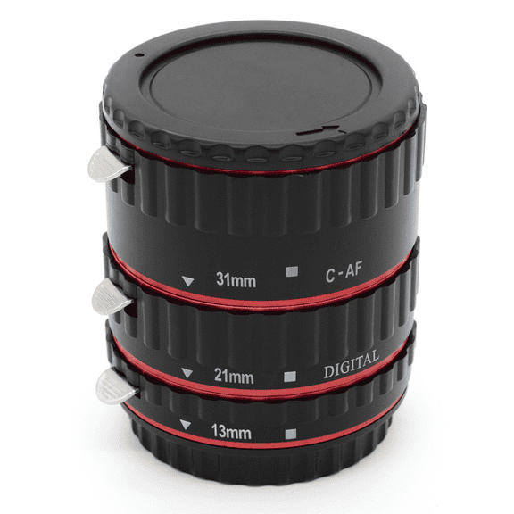 Sonilco Replacement Pro Auto Focus Macro Extension Tube Kit 12mm 21mm 31mm - Compatible with Canon EF & EF-S Cameras AF Lens
