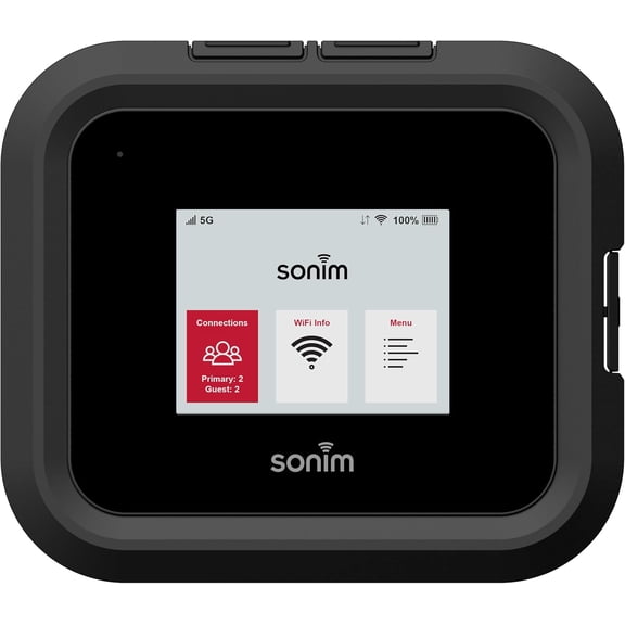 Sonim H500 5G Mobile Hotspot | 5G Travel Router with Global Support | Unlocked to Work with AT&T, T-Mobile, Verizon | Durable IP68 & MIL-STD-810H | Wi-Fi 6E | Ethernet (1Gbps) | 6000mAh Battery