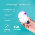 thumbnail image 1 of Soniqué Mini Acne Cleanser, Battery-Operated Sonic Face Cleanser Brush with Blue & Red Light Therapy, Medical-Grade Acne Device for Face & Body, Water-Resistant, 1 of 4
