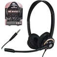 thumbnail image 1 of Sonitum PC Headset with Noise-Canceling Mic - Comfortable Over-Ear Headphones for Office, Meetings, Chat - 3.5 Jack, Universal Connectivity - Black 1 Pack, 1 of 5