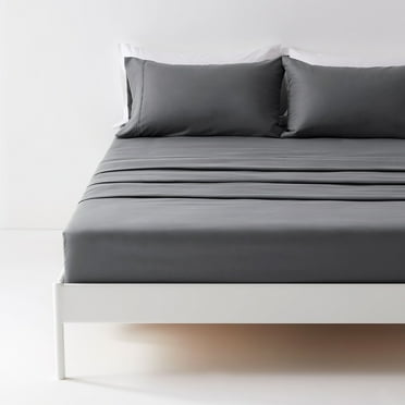 Sonive Bed Sheet Sets,Ultra Soft Breathable Luxury 3 Piece, (Dark Grey, Twin)