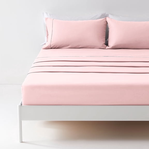 Sonive Bed Sheet Sets, Ultra Soft Breathable Luxury 3 Piece (Rose Pink, Twin)