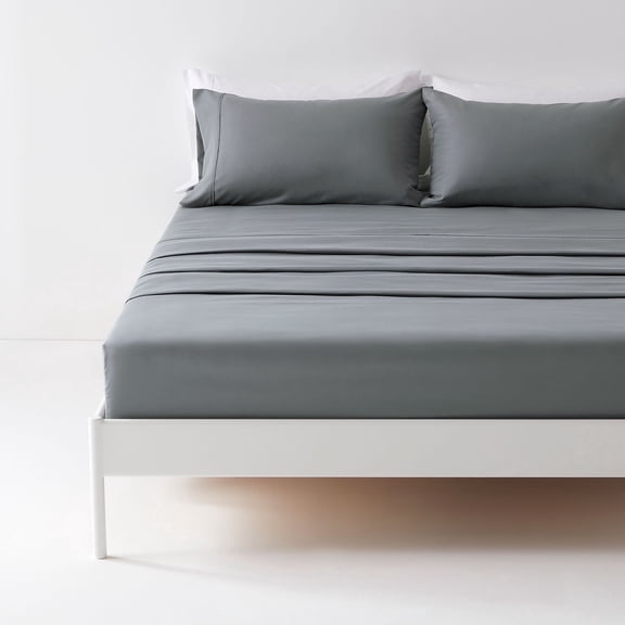 Sonive Bed Sheet Sets, Ultra Soft Breathable Luxury 4 Piece (Gray, Queen)