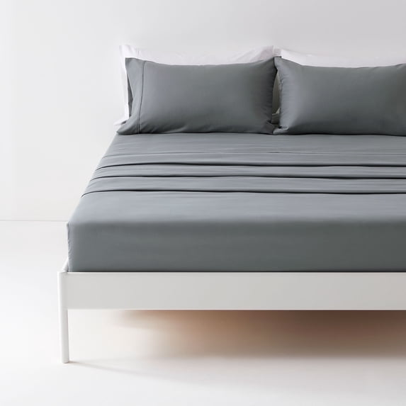 Sonive Bed Sheet Sets,Ultra Soft Breathable Luxury 4 Piece, (Grey, Queen)