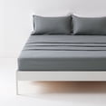 thumbnail image 1 of Sonive Bed Sheet Sets, Ultra Soft Breathable Luxury 4 Piece (Gray, Queen), 1 of 5