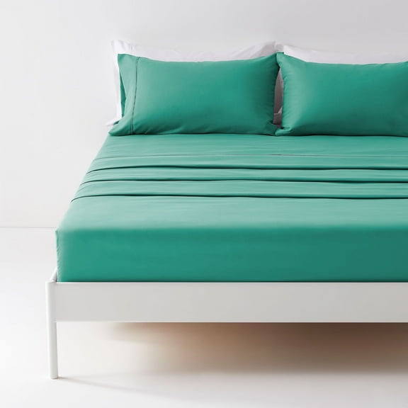 Sonive Bed Sheet Sets,Ultra Soft Breathable Luxury 4 Piece, (Teal, Queen)