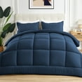 thumbnail image 1 of Sonive Bedding Comforter Duvet Insert Fluffy Warm All Season Down Alternative Filling (King, Navy), 1 of 7