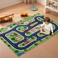 thumbnail image 1 of Sonive City Car Kids Playmat Area Rug 4ft x 6ft, Washable Nursery for Kids Bedroom Playroom, 1 of 8
