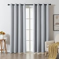 thumbnail image 1 of Sonive 52" x 95" Blackout Curtains Pack of 2, Grommet Top Living Room Bedroom Curtain, Light Blue, 1 of 10