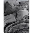 thumbnail image 1 of Sonive Full/Queen Embroidery Duvet Cover Set 3 Pieces, Soft Double Brushed Bedding Set for Kids & Adults with Hidden Zipper Closure Interior Ties Wrinkle Resistant (Full/Queen, Gray Embroidery), 1 of 3