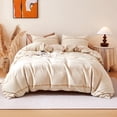thumbnail image 1 of Sonive Boho Duvet Cover Set Modern Boho Beige Tufted Textured Duvet Cover Set, Queen, 1 of 9