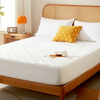 Sonive 100% Waterproof Mattress Protector Queen Size Breathable Stretchable Elastic Edging Kids Pets Friendly Washable Mattress Cover Up to 21 inches (Queen, White)