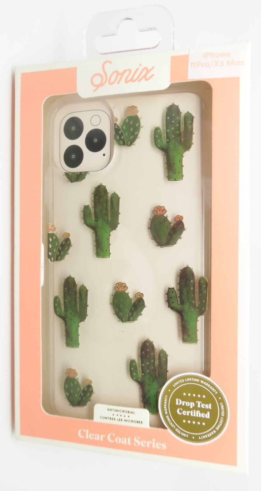 Sonix Prickly Pear Case for iPhone 11 Pro Max [Military Drop Test Certified] Protective Clear Cactus Case for Apple iPhone Xs Ma