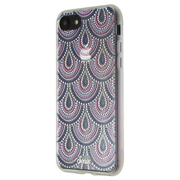 Sonix Clear Coat Series Hybrid Case for Apple iPhone 8/7 - Tinsley Pink and Blue