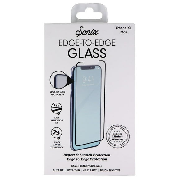 Sonix Edge to Edge Tempered Glass Screen Protector for iPhone XS Max