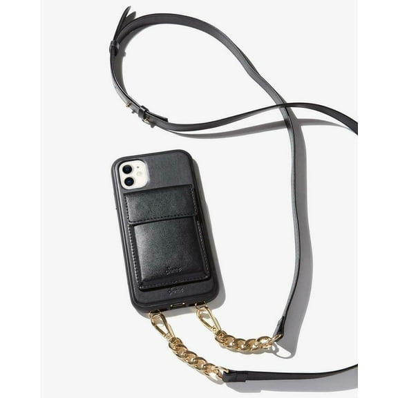 Sonix Tres Case Crossbody Wallet - Black, iPhone (11 / XR)