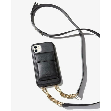 Sonix Tres Case Crossbody Wallet - Black, iPhone (11 / XR)