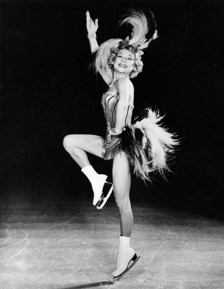 Sonja Henie Performing In Her Own Ice Show Canvas Art - (16 x 20)