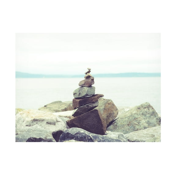 Sonja Quintero 'Bay Rocks II' Canvas Art