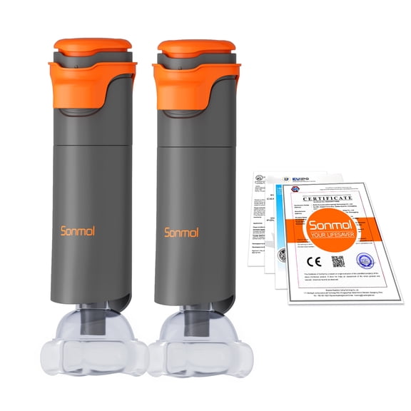 Sonmol 2 Piece First Aid Kits for Family Easy to Use, Portable Handheld with 3 Masks