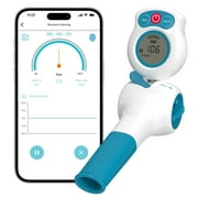 Sonmol Breathing Exercise Device for Lungs with Electric Manometer & Test Mouthpiece & Travel Case | Lung Exerciser Device for Better Lungs | Guided Mobile Training App Included