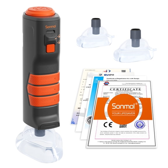 Sonmol Premium First Aid Kit with 3 Masks, Wall Mount Safety Tool for Kids & Adults