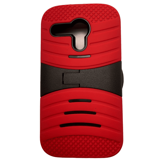 Sonne Phone Case with Stand for Motorola Moto G - Red/Black