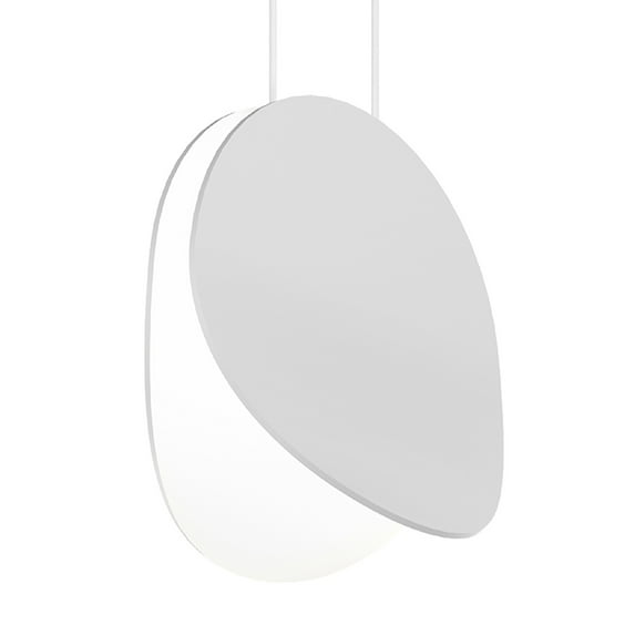 Sonneman 1765-8 Malibu Discs 8" Wide Led Mini Pendant - White