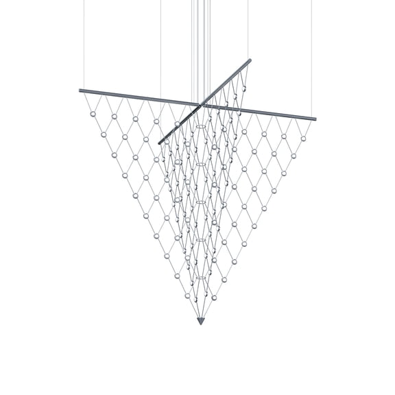 Sonneman 1884.16C Constellation Galaxy Matrix 2 Light 58" Wide Led Suspension Multi Light