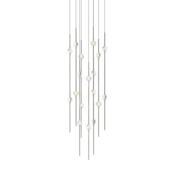 Sonneman 2012.13C Constellation 12" Wide Led Multi Light Pendant - Nickel