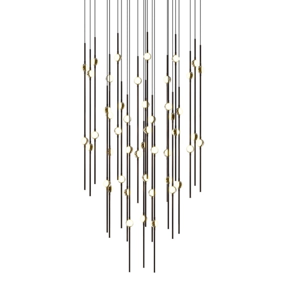 Sonneman 2014.33W-J20 Constellation 25" Wide Led Multi Light Pendant - Espresso Black