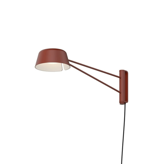 Sonneman 2030.73 Ray 6" Tall Led Short Wall Sconce - Oxide Red