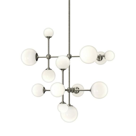 Sonneman 2064 Sabon 13 Light 29" Wide Led Abstract Pendant - Nickel