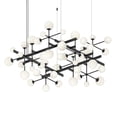 thumbnail image 1 of Sonneman 2065.25 Nebula 48 Light 61" Wide Led Abstract Chandelier - Black, 1 of 6