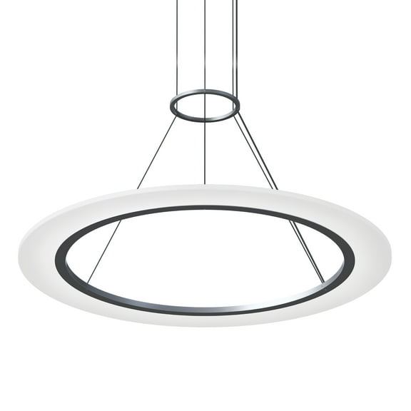 Sonneman 2072 Arctic Rings 31" Wide Led Suspension Pendant - Silver