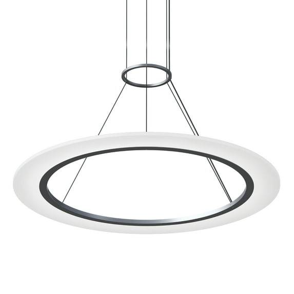 Sonneman 2072 Arctic Rings 31" Wide Led Suspension Pendant - Silver