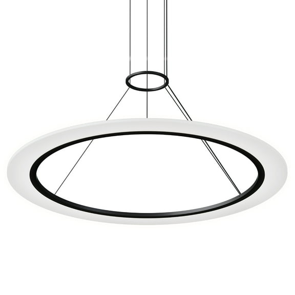 Sonneman 2073 Arctic Rings 38" Wide Led Suspension Pendant - Black
