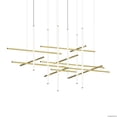 thumbnail image 1 of Sonneman 2109 Labyrinth 89" Wide Led Abstract Chandelier - Brass, 1 of 6