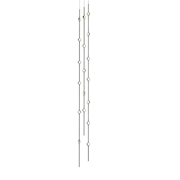 Sonneman 2161.13C-T-27-J20 Constellation 6" Wide Beaded Chandelier - Nickel