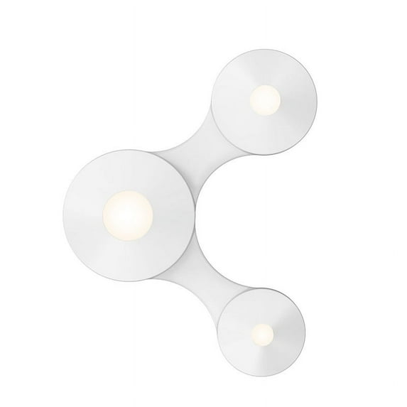 Sonneman 2191-13 Coral Surface 3 Light 13" Tall Led Wall Sconce - White