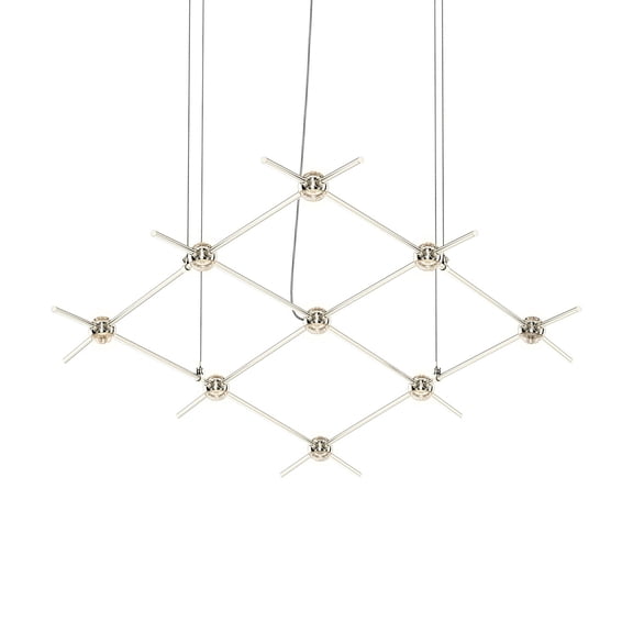 Sonneman 21Q13-RC3312-27 Constellation 67" Wide Abstract Chandelier - Nickel