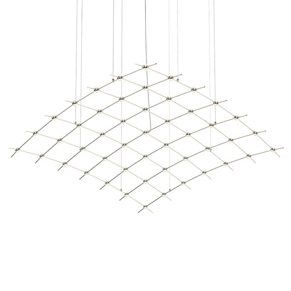 Sonneman 21Q13-RC7712-27 Constellation 177" Wide Abstract Chandelier - Nickel