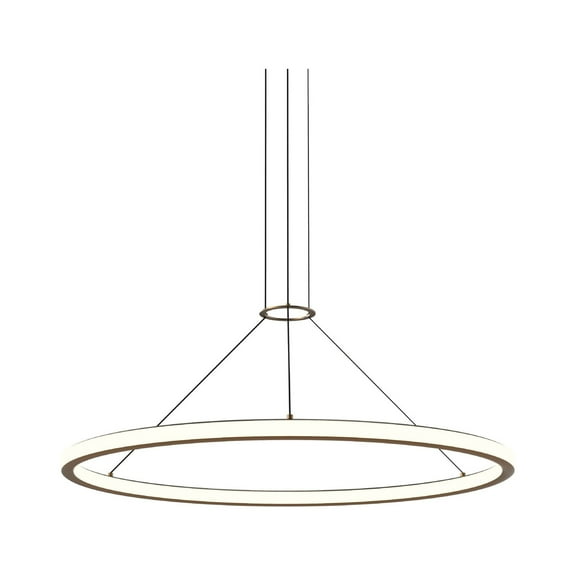 Sonneman 2233-38-27 Luna 38" Wide Led Ring Chandelier - Brass